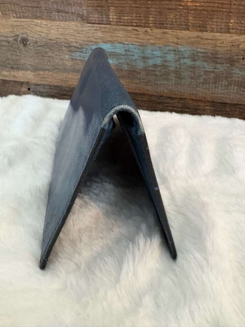 Yves Saint Laurent Deep Blue Leather Continental Wallet - Picture 3 of 5